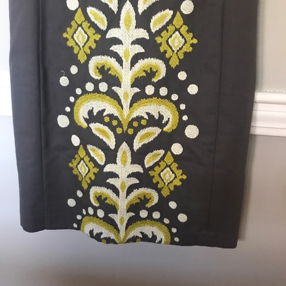 Anthropology embroidered gray Dress - Picture 6 of 6